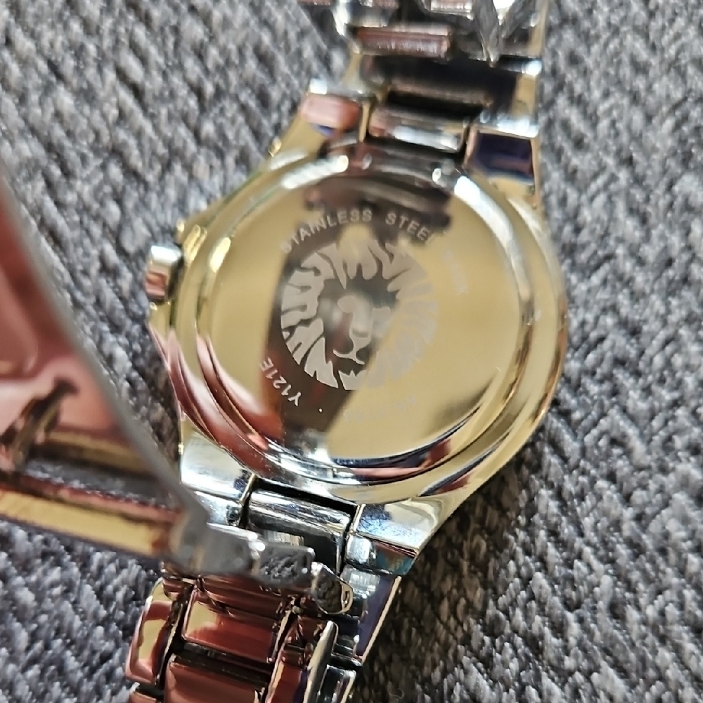Anne Klein Silver Bracelet Watch with Black Face - Picture 5 of 5